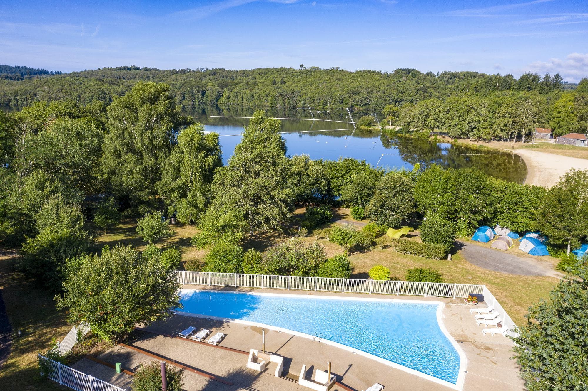 A scenery from Camping du Lac de Saint-Pardoux