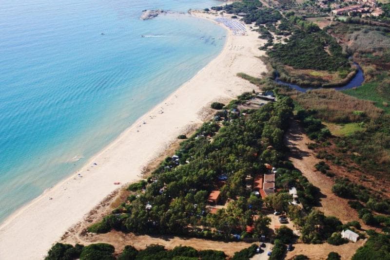 A scenery from Camping Capo Ferrato