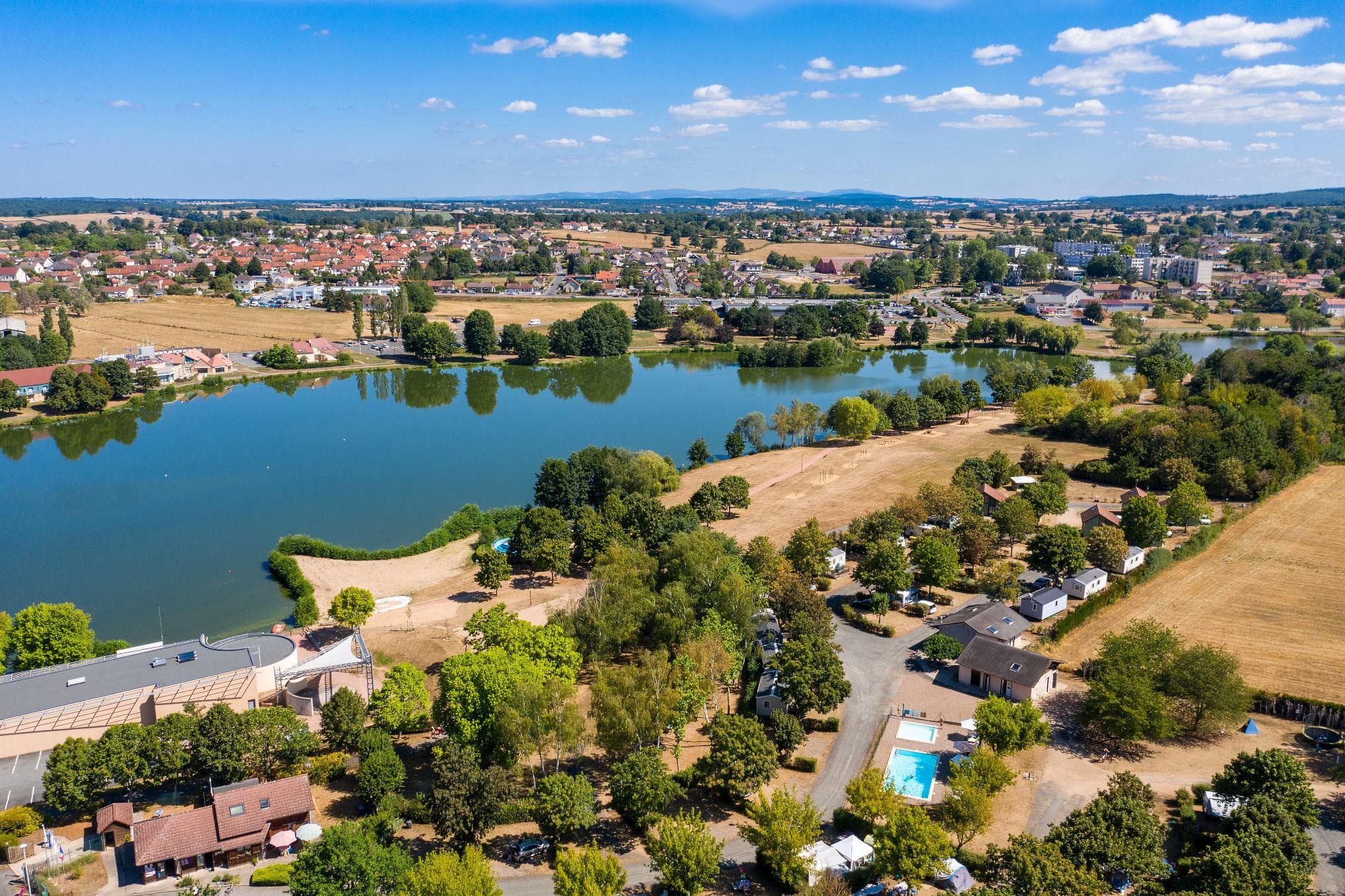 A scenery from Camping de Bourbon-Lancy
