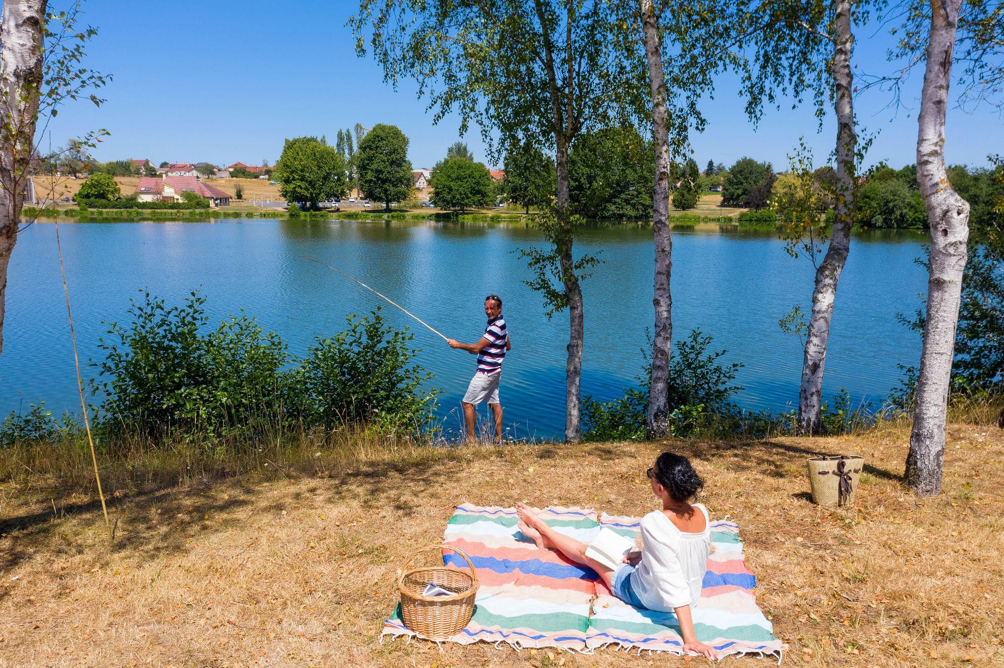 A scenery from Camping de Bourbon-Lancy