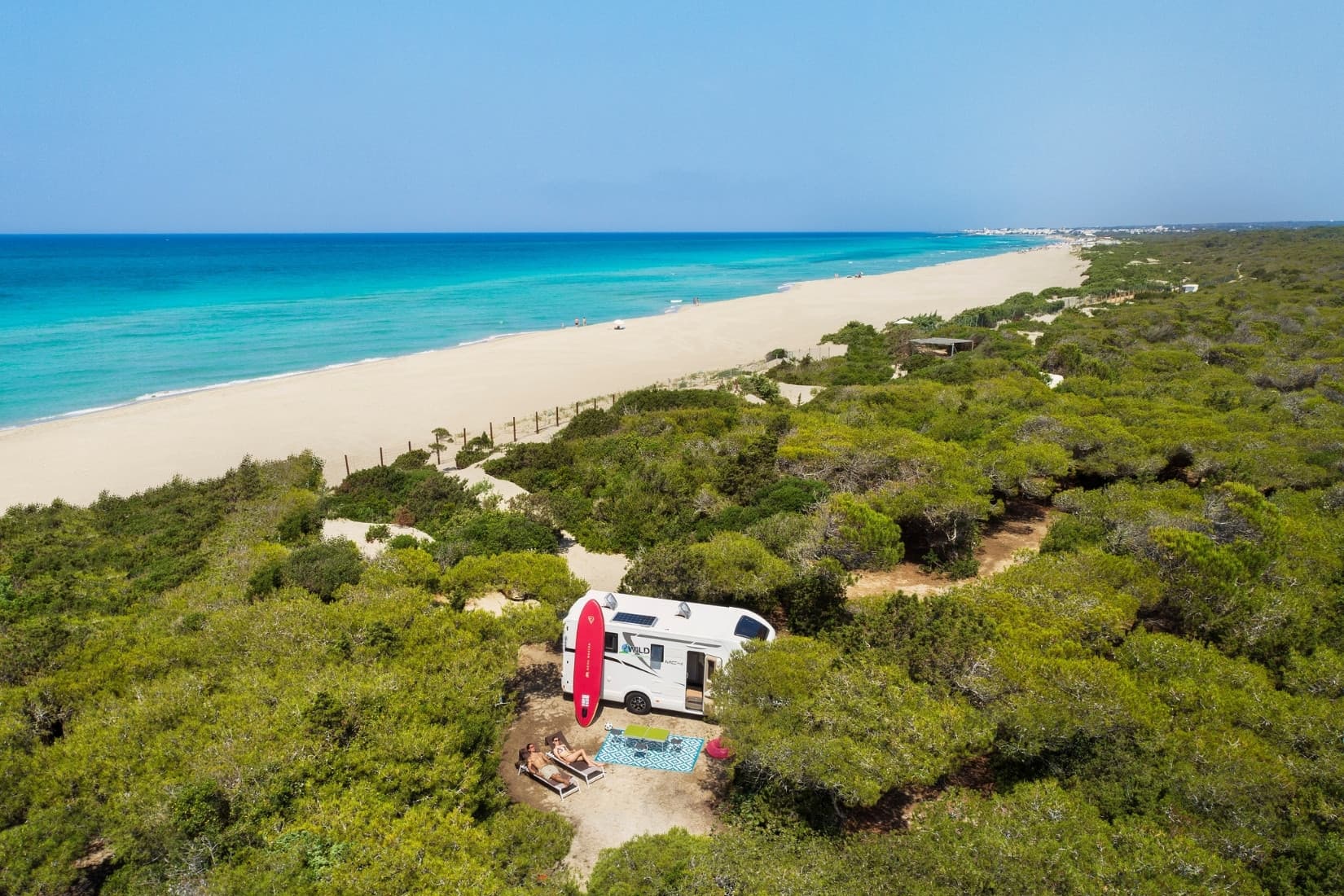 A scenery from Riva di Ugento Beach Camping Resort