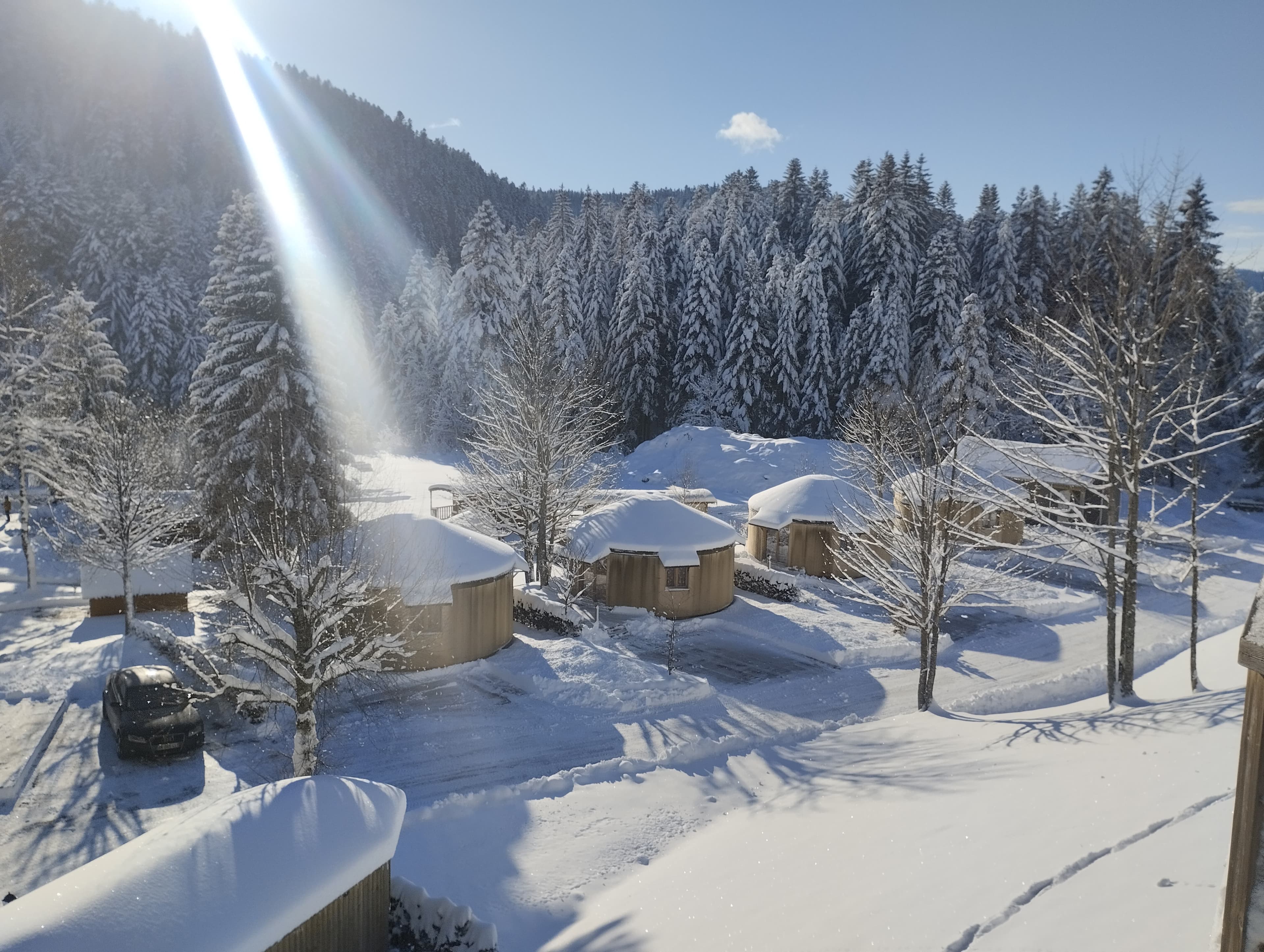 A scenery from Camping de Belle Hutte