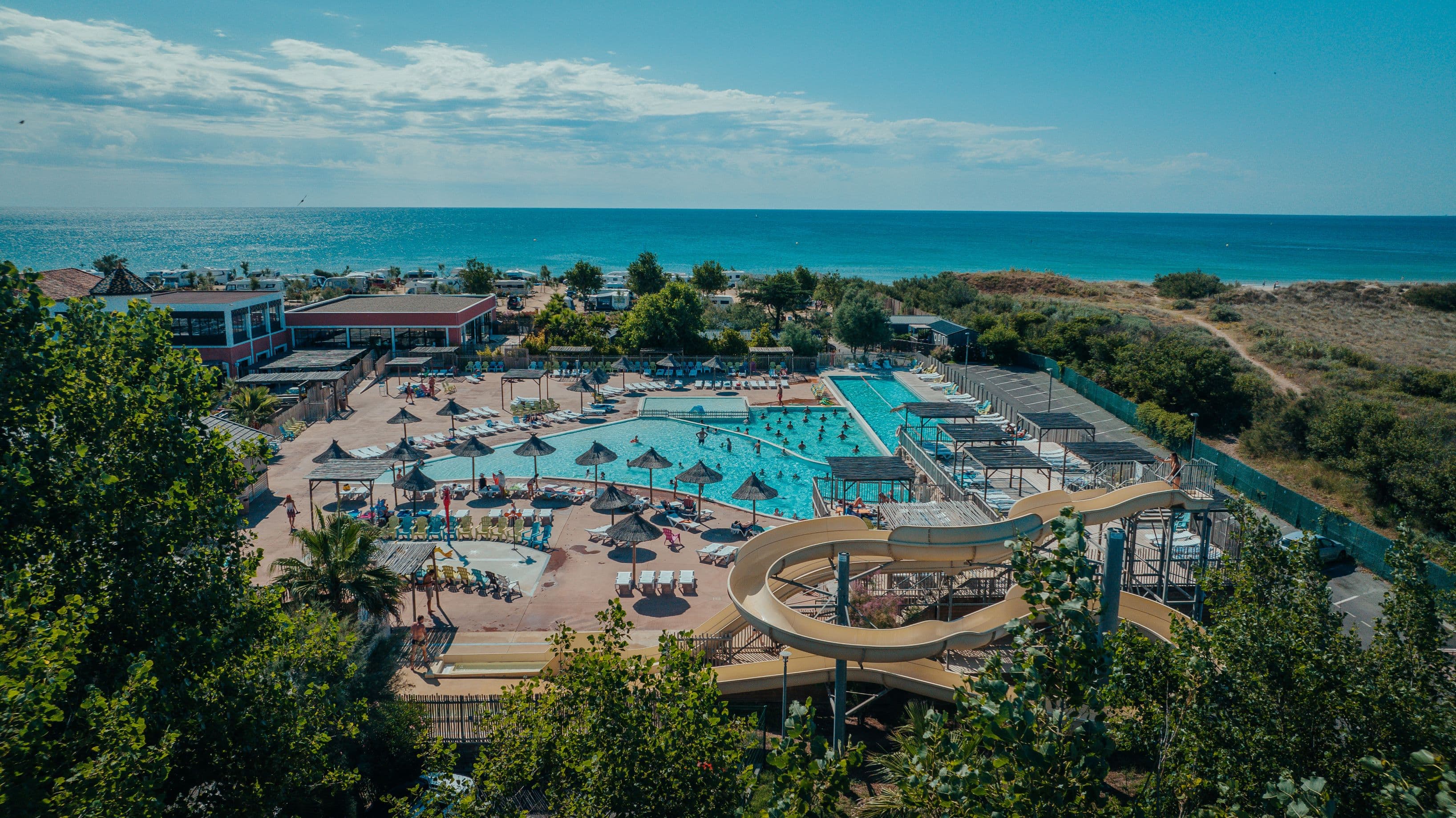 A scenery from Les Méditerranées - Camping Beach Garden
