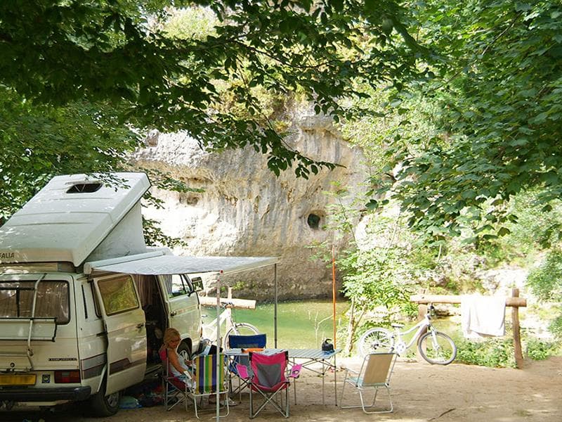 A scenery from Camping La Blaquière