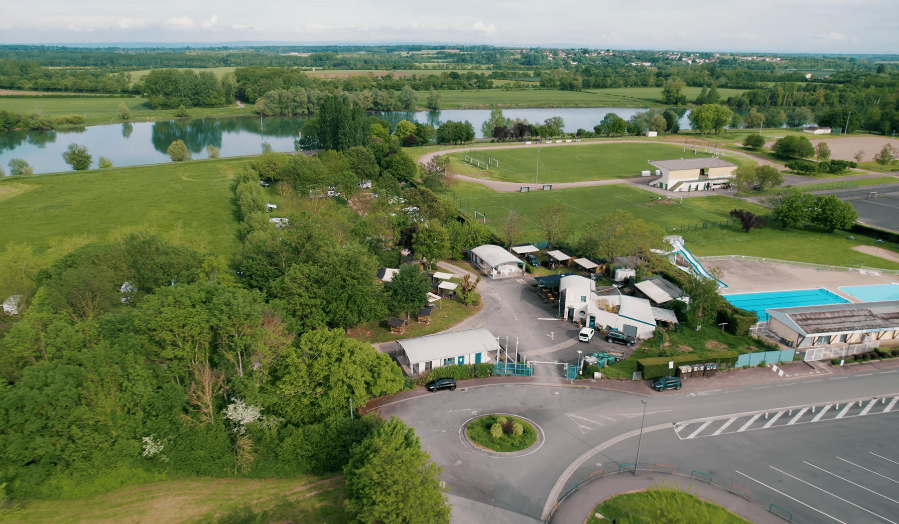 A scenery from Camping de Tournus