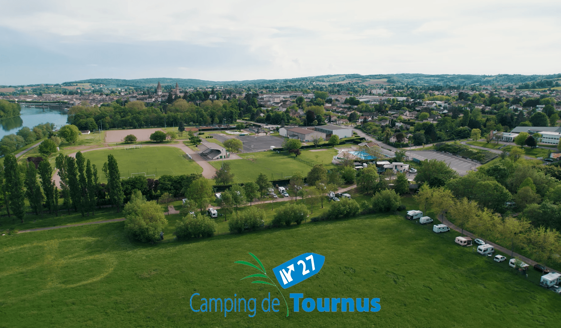 A scenery from Camping de Tournus
