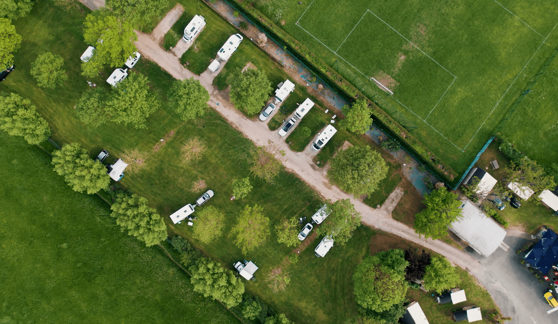 A scenery from Camping de Tournus