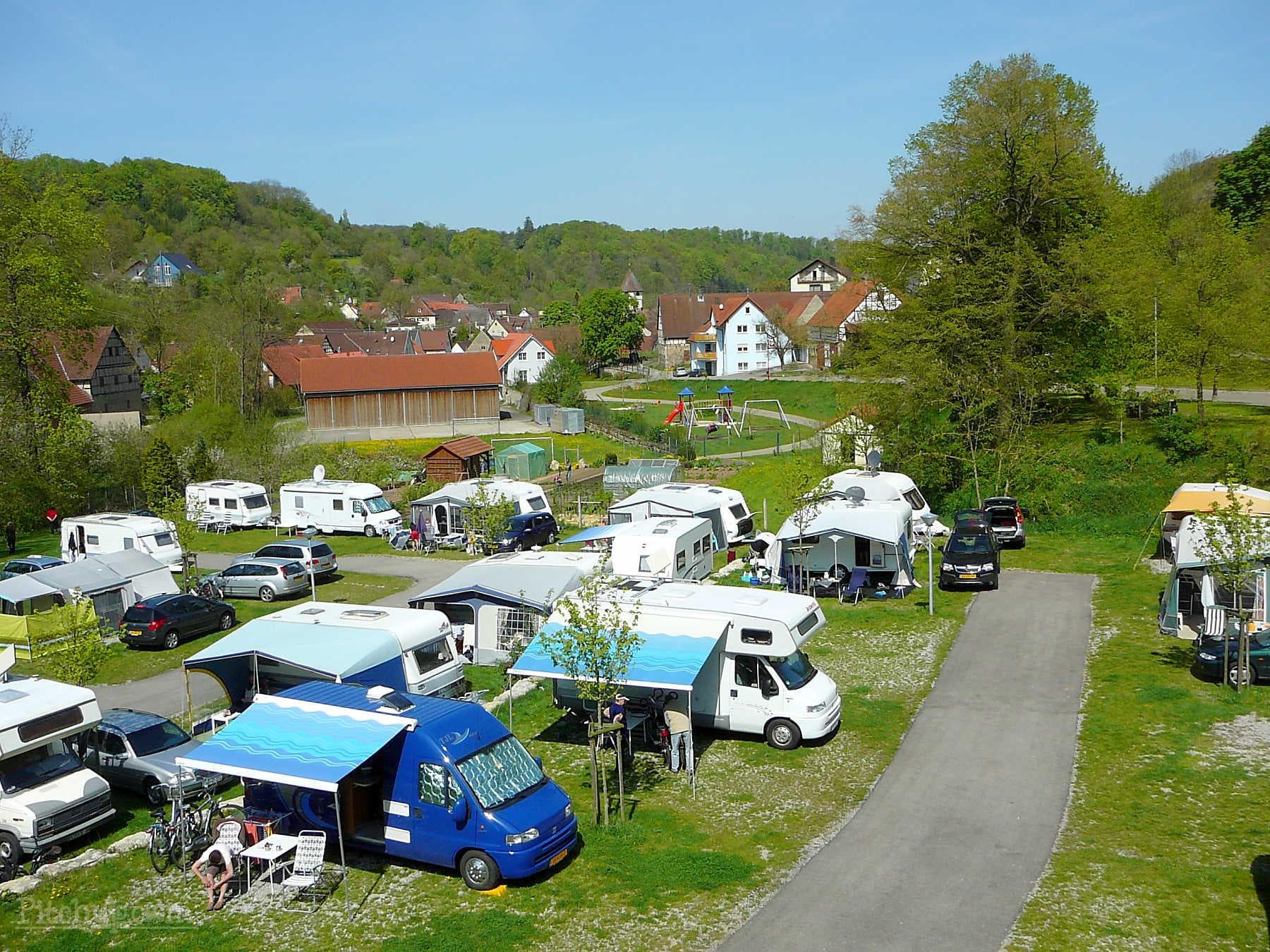 A scenery from Camping Romantische Strasse