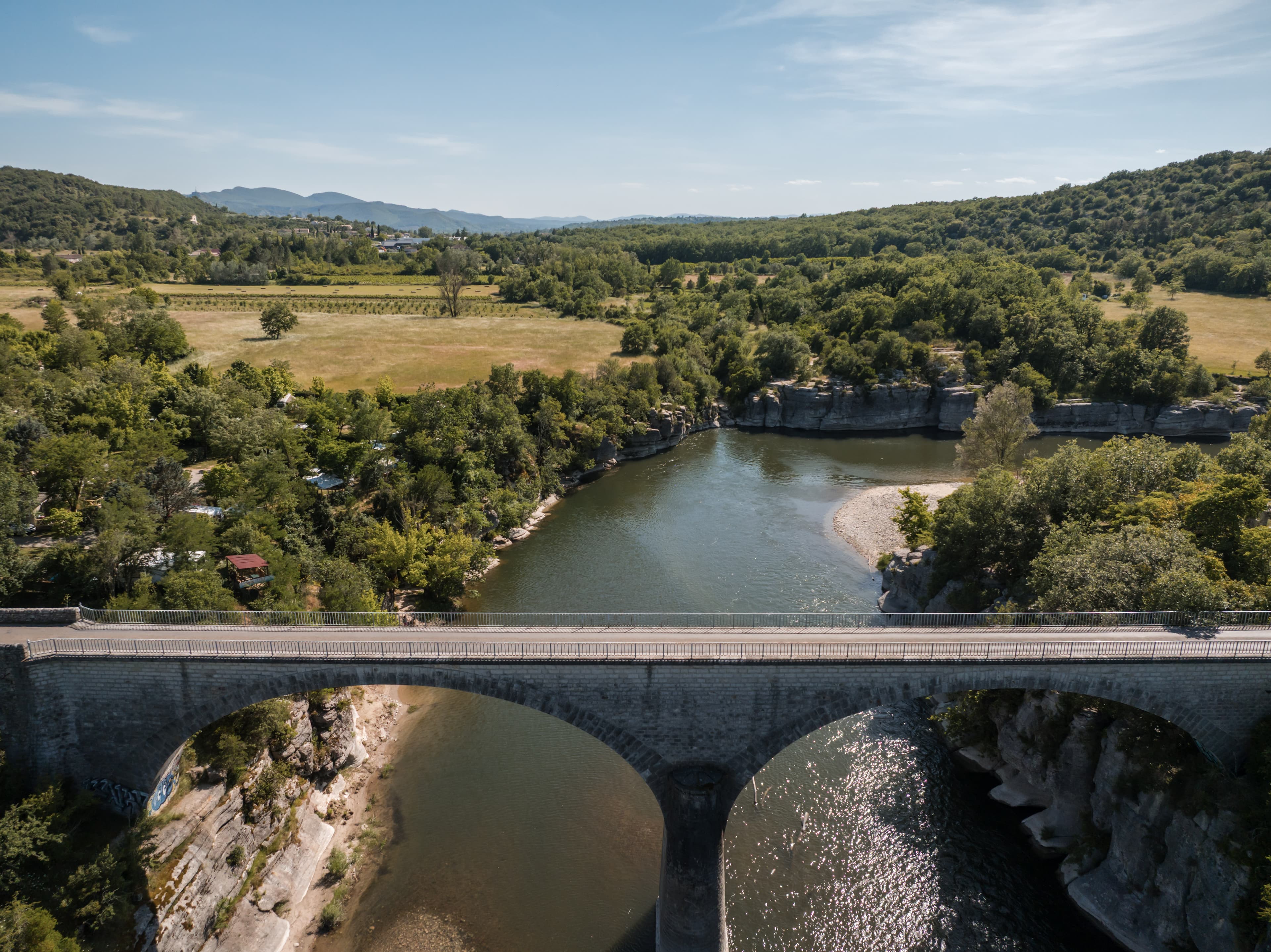 A scenery from Camping du Pont