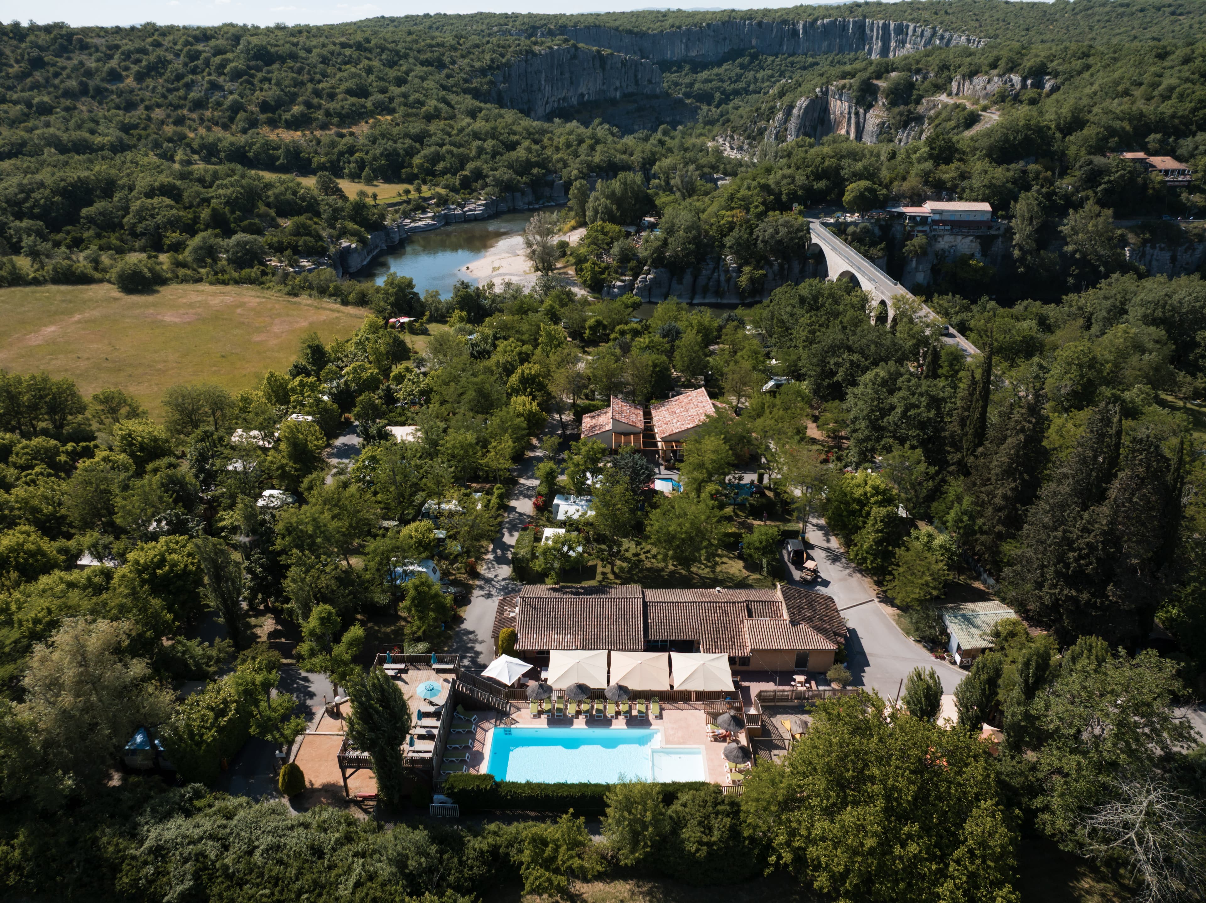 A scenery from Camping du Pont