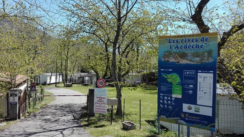 A scenery from Camping Les Rives de l'Ardèche