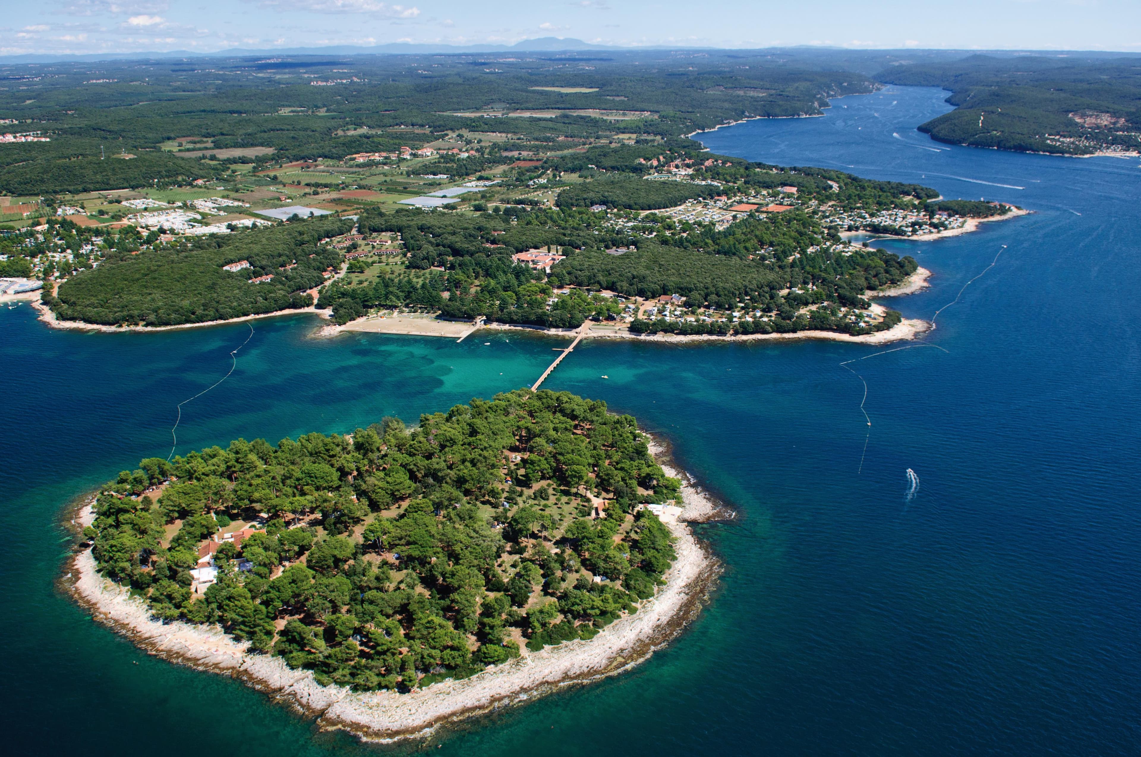 A scenery from Maistra Camping Koversada Naturist