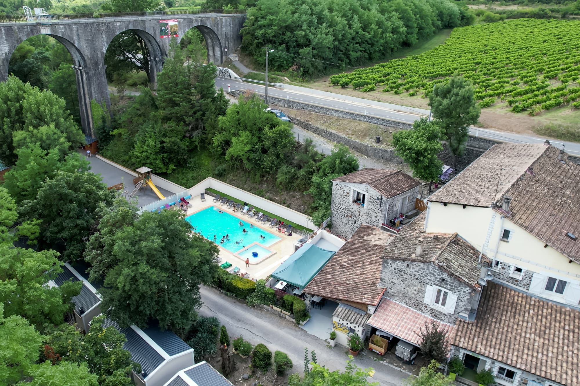 A scenery from Camping Les Rives d'Auzon