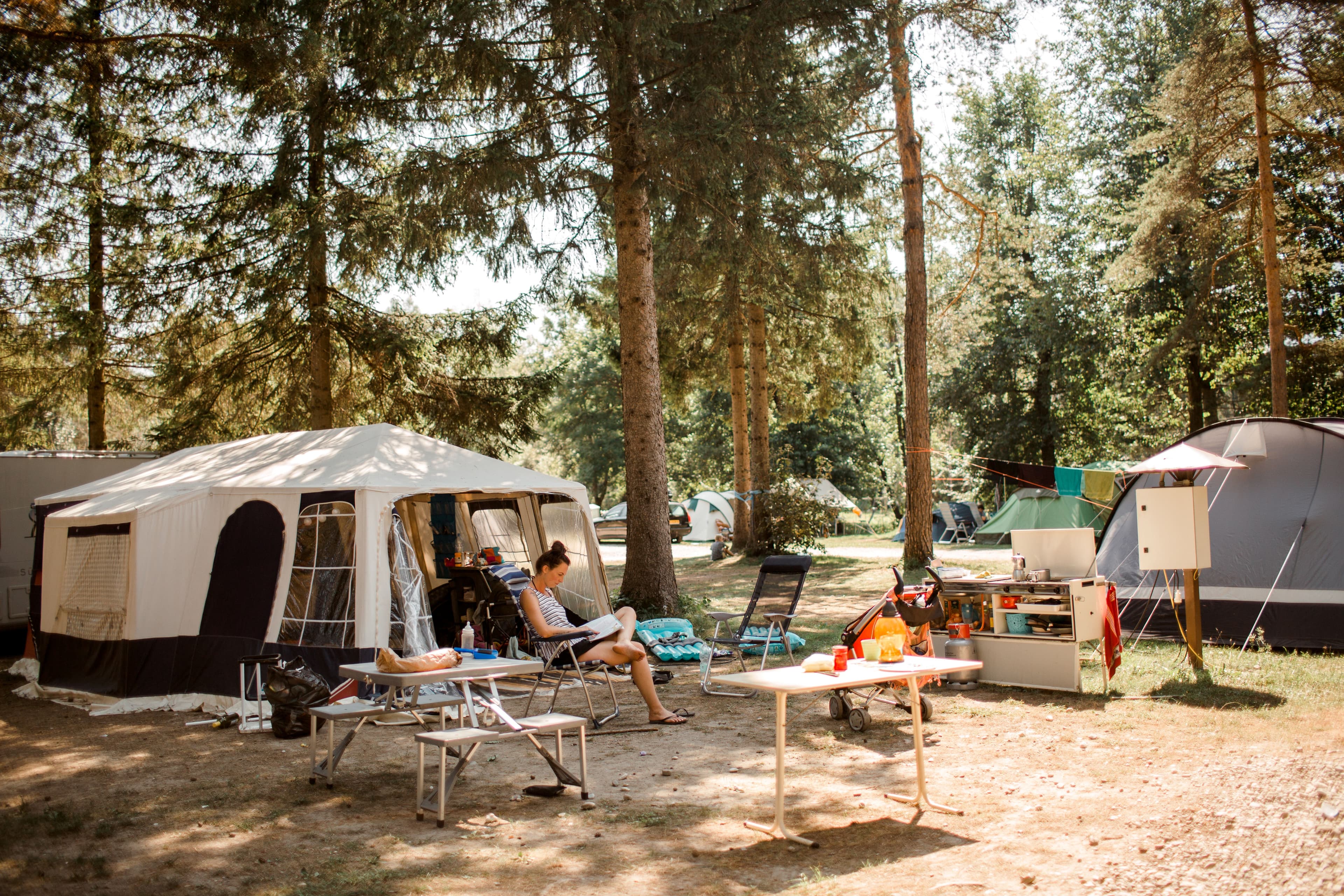 A scenery from Camping Menina