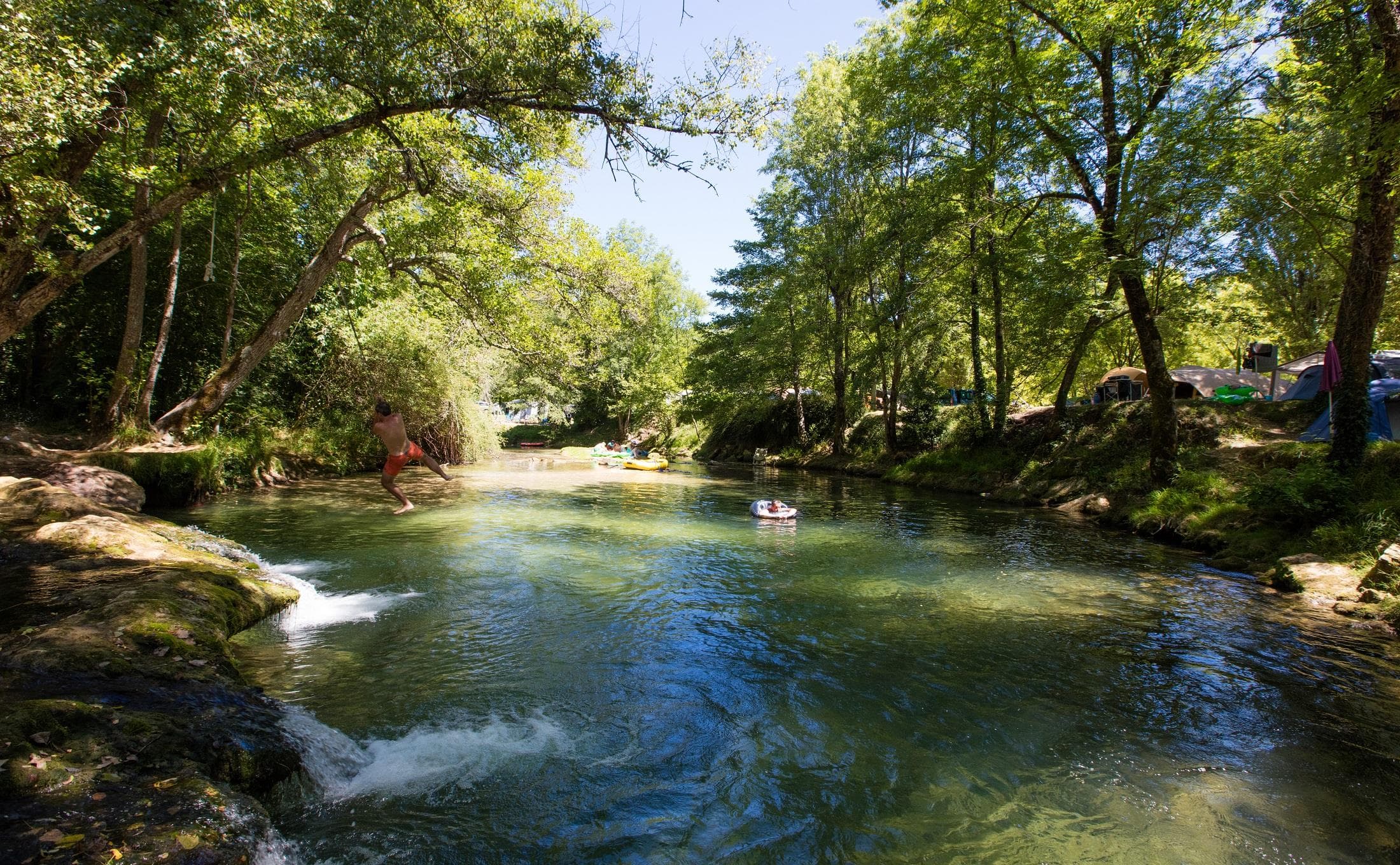 A scenery from Camping Les Cascades