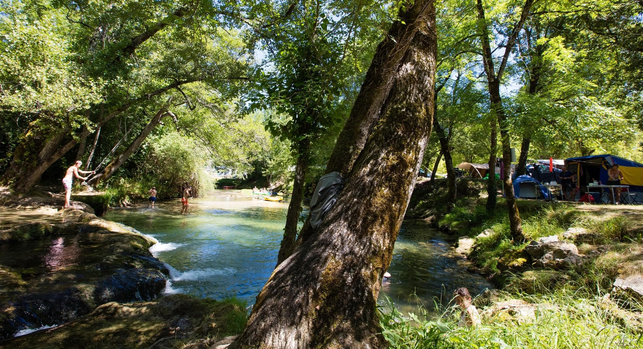 A scenery from Camping Les Cascades