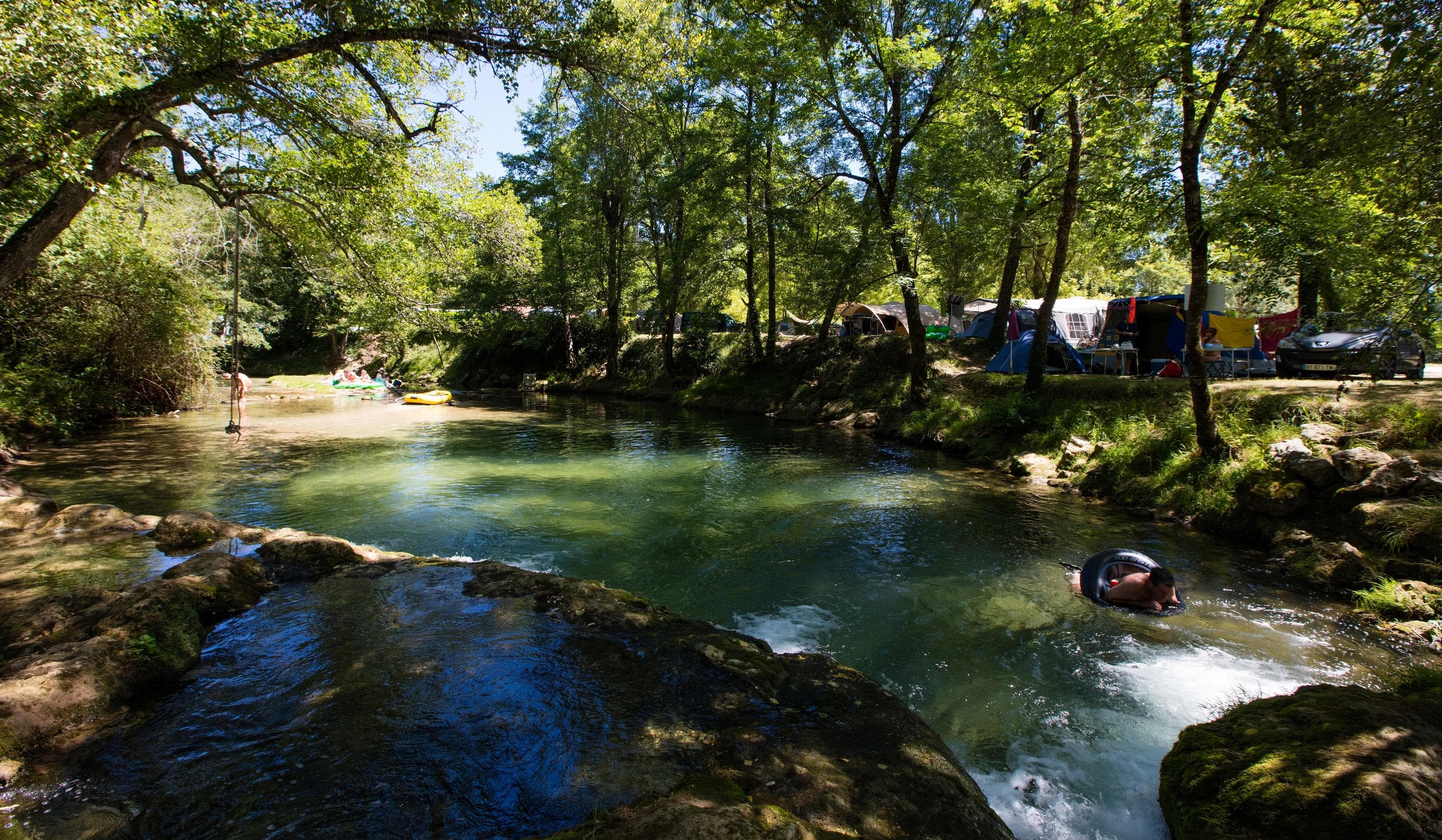 A scenery from Camping Les Cascades
