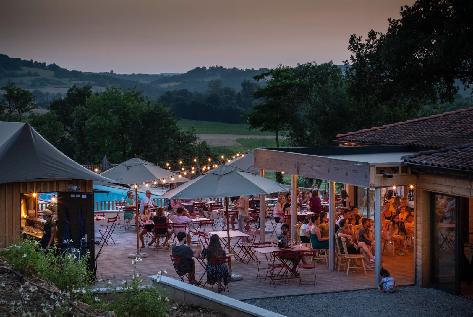 A scenery from Huttopia Pays de Cordes sur Ciel