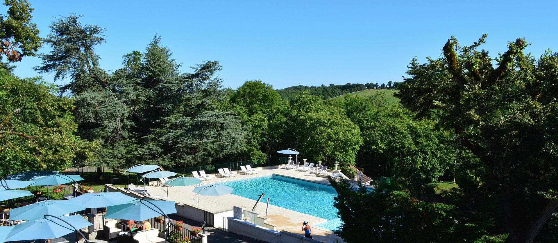 A scenery from Château de Lacomté
