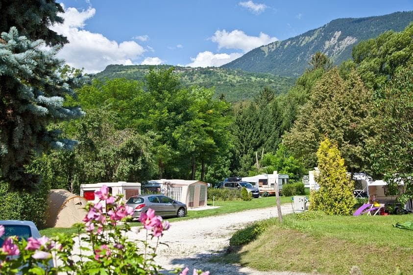 A scenery from Camping des Neiges