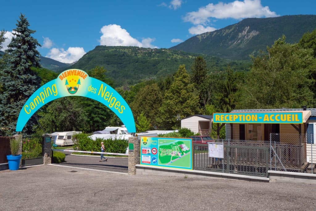 A scenery from Camping des Neiges