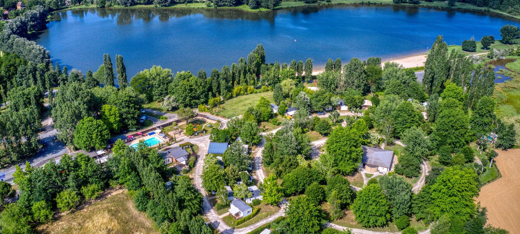 A scenery from Camping du Lac de Groléjac en Dordogne