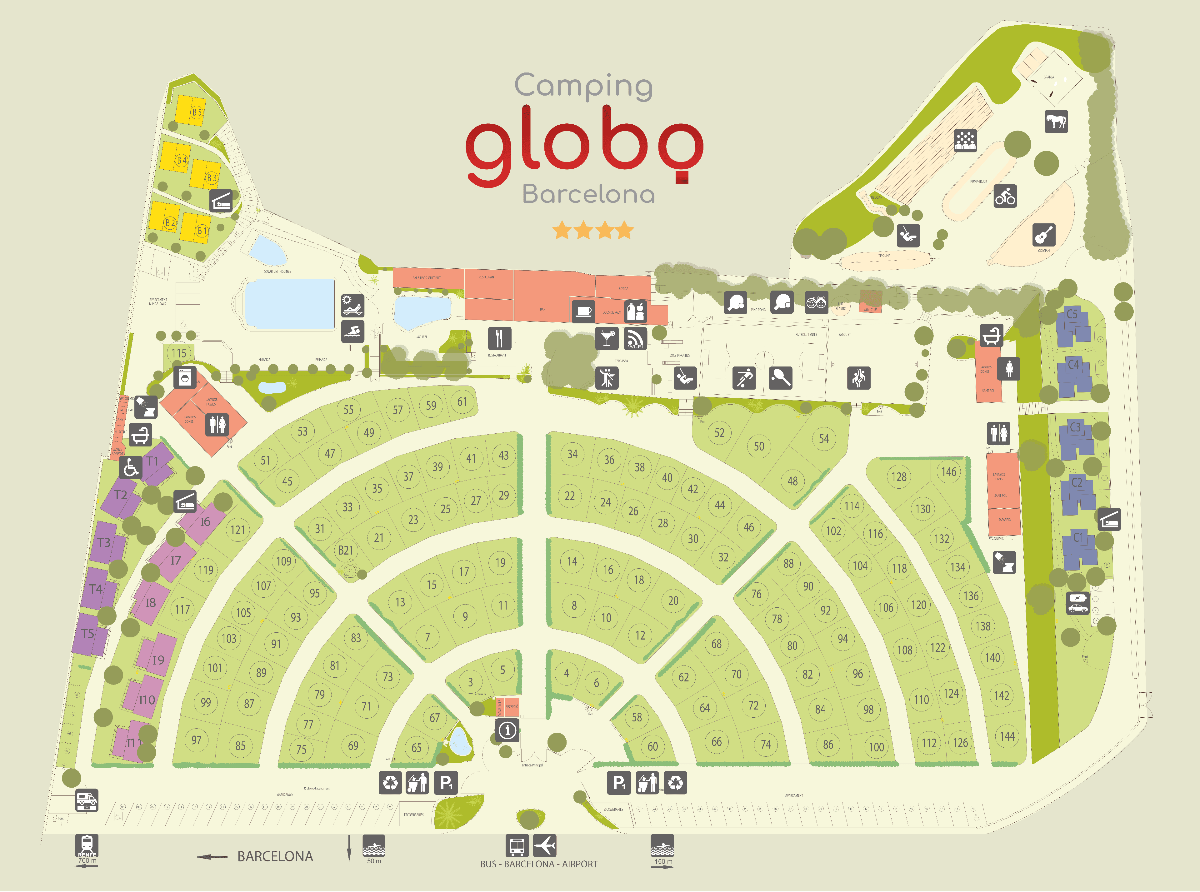 A scenery from CAMPING GLOBO BARCELONA
