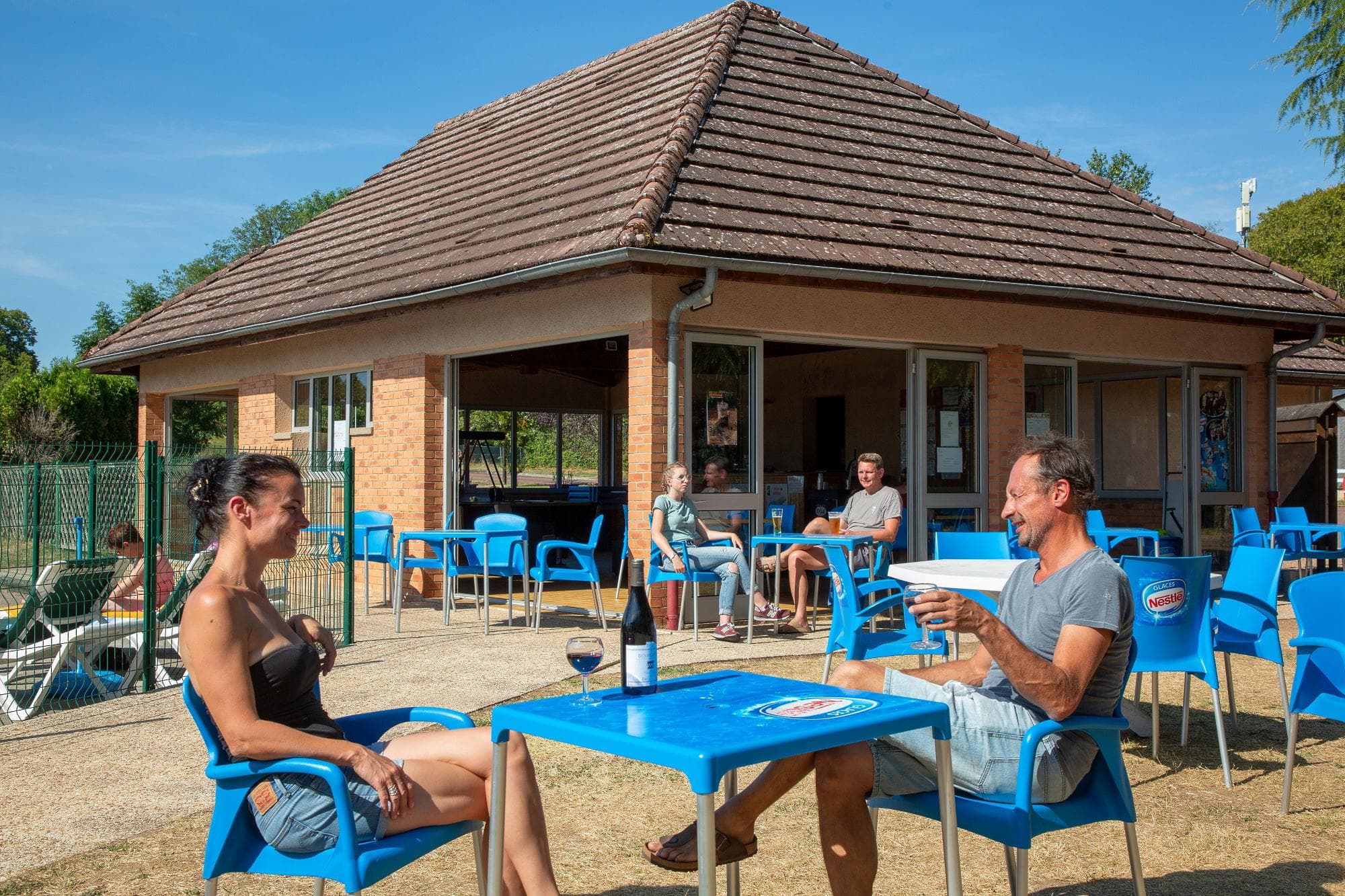 A scenery from Camping de Saulieu
