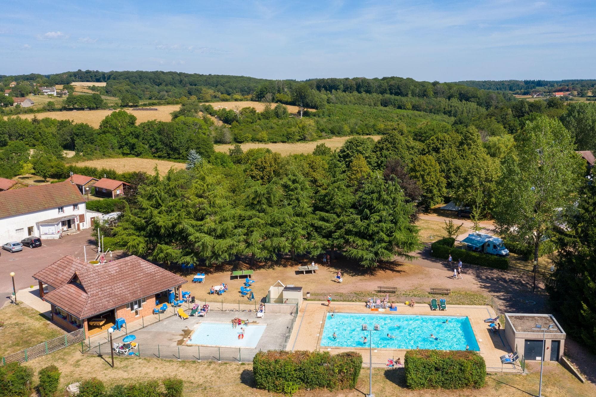 A scenery from Camping de Saulieu