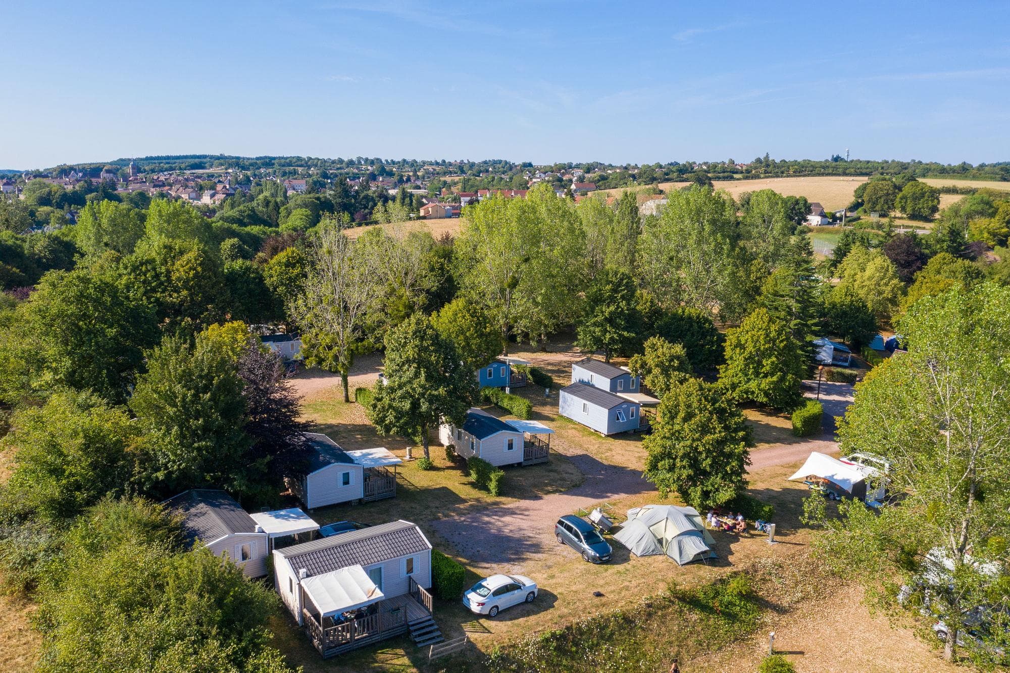 A scenery from Camping de Saulieu