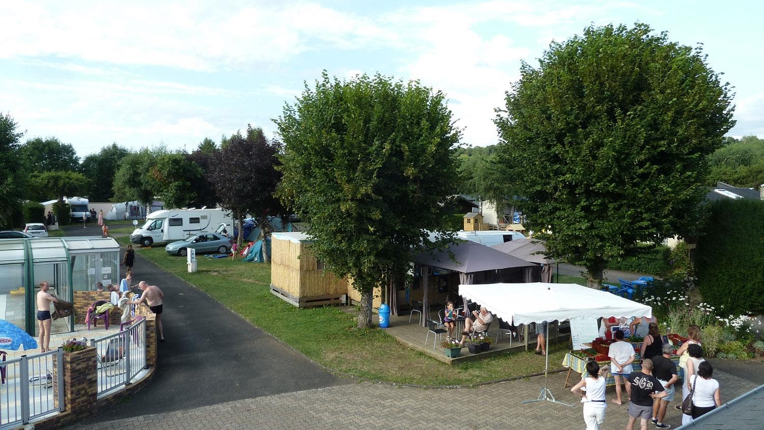 A scenery from Camping les Dômes