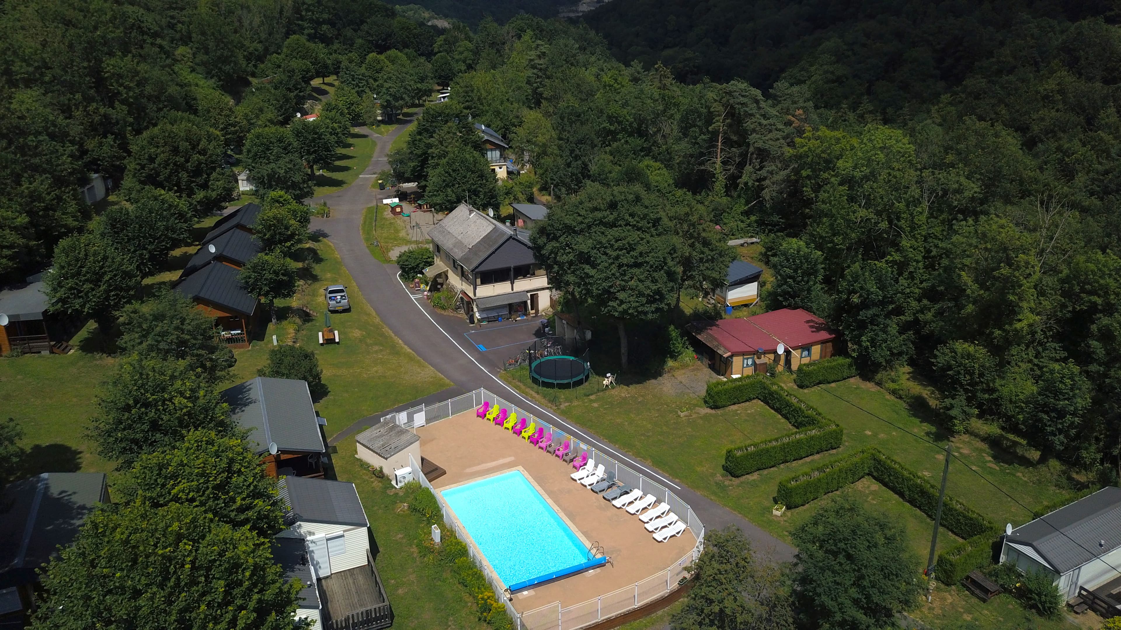 A scenery from Camping L'Ombrage