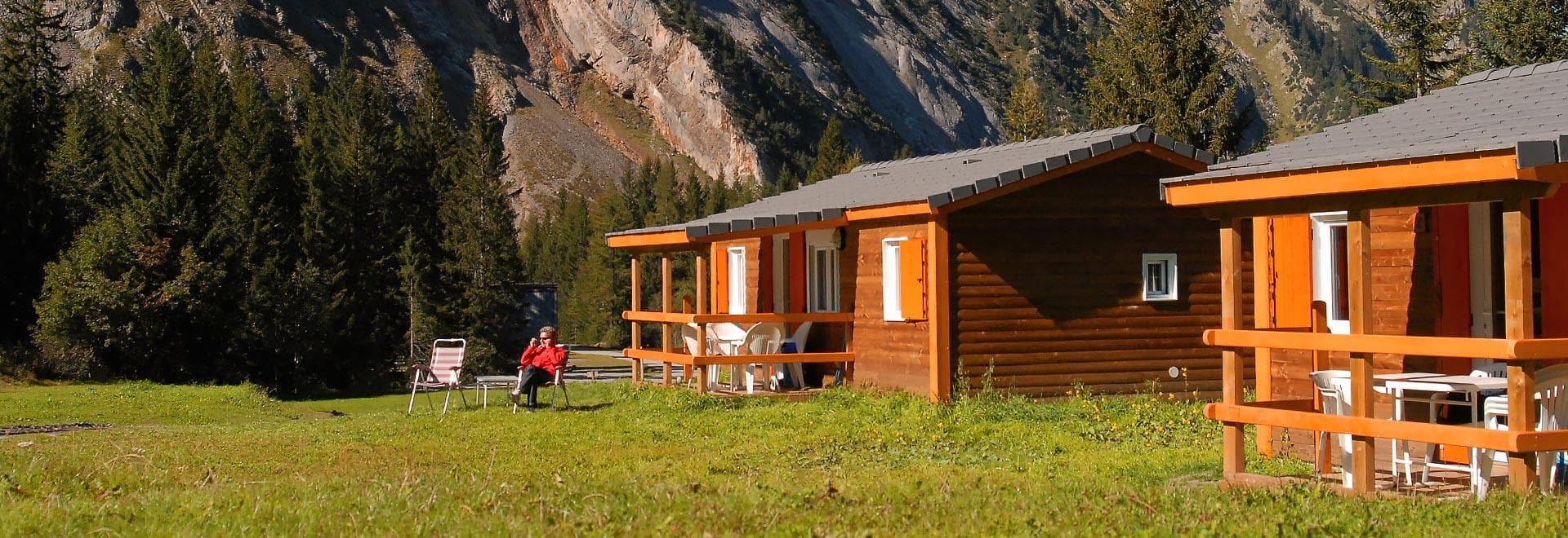 A scenery from Camping des Glaciers