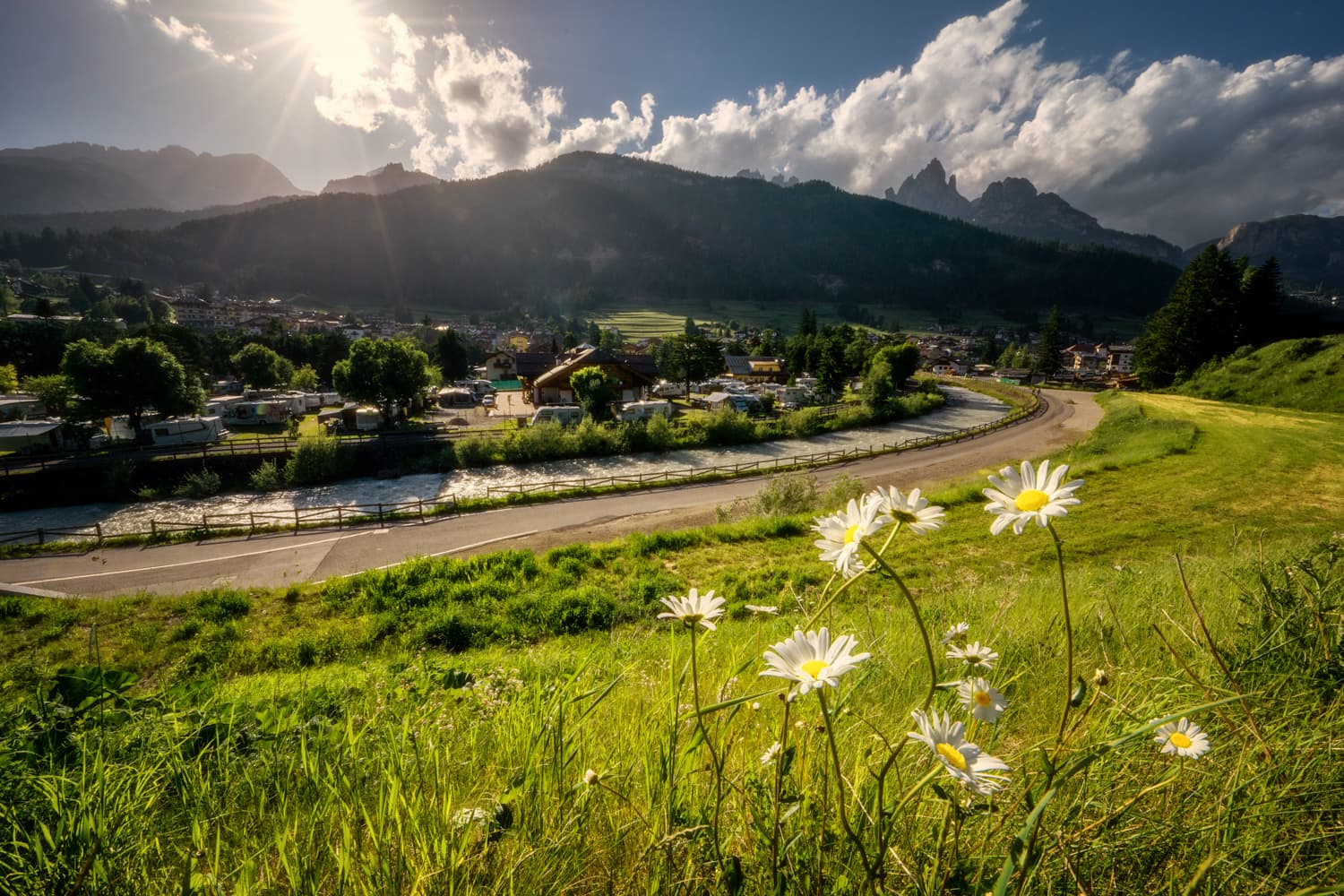 A scenery from Camping Catinaccio Rosengarten