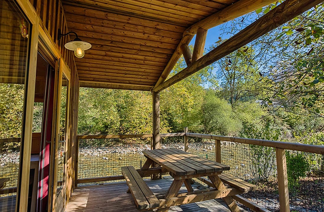 A scenery from Camping des Gaves