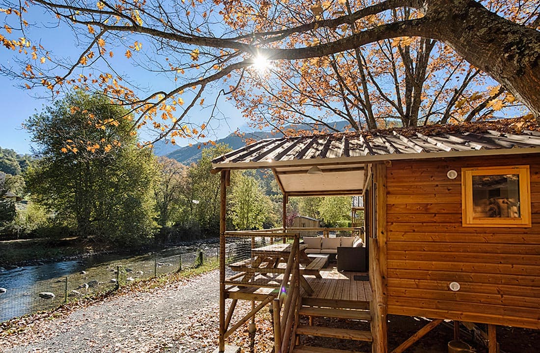A scenery from Camping des Gaves