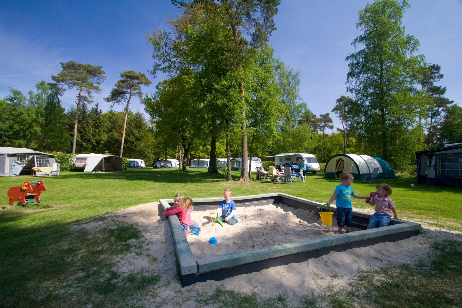A scenery from Camping De Kleine Wolf