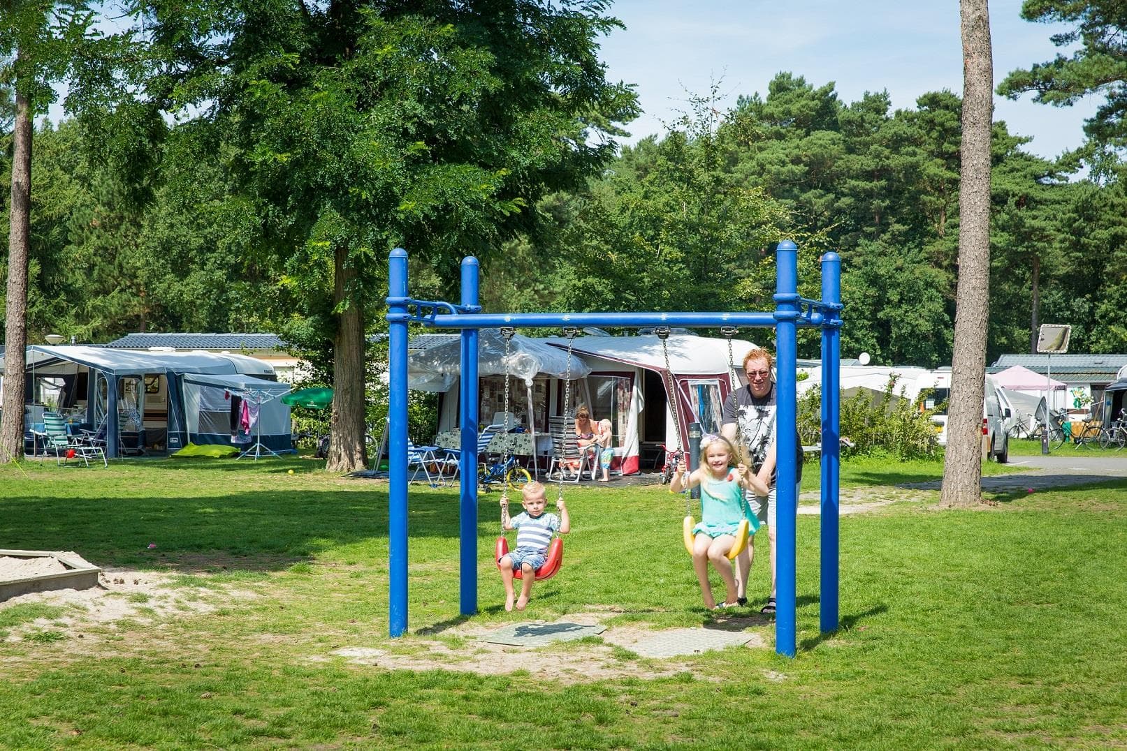 A scenery from Camping De Heldense Bossen
