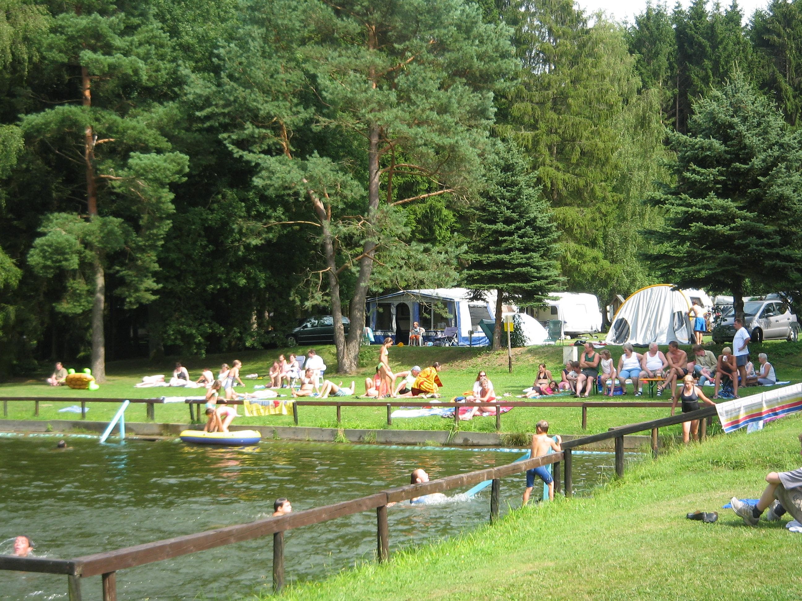 A scenery from Camping-Mobilheimpark Am Mühlenteich