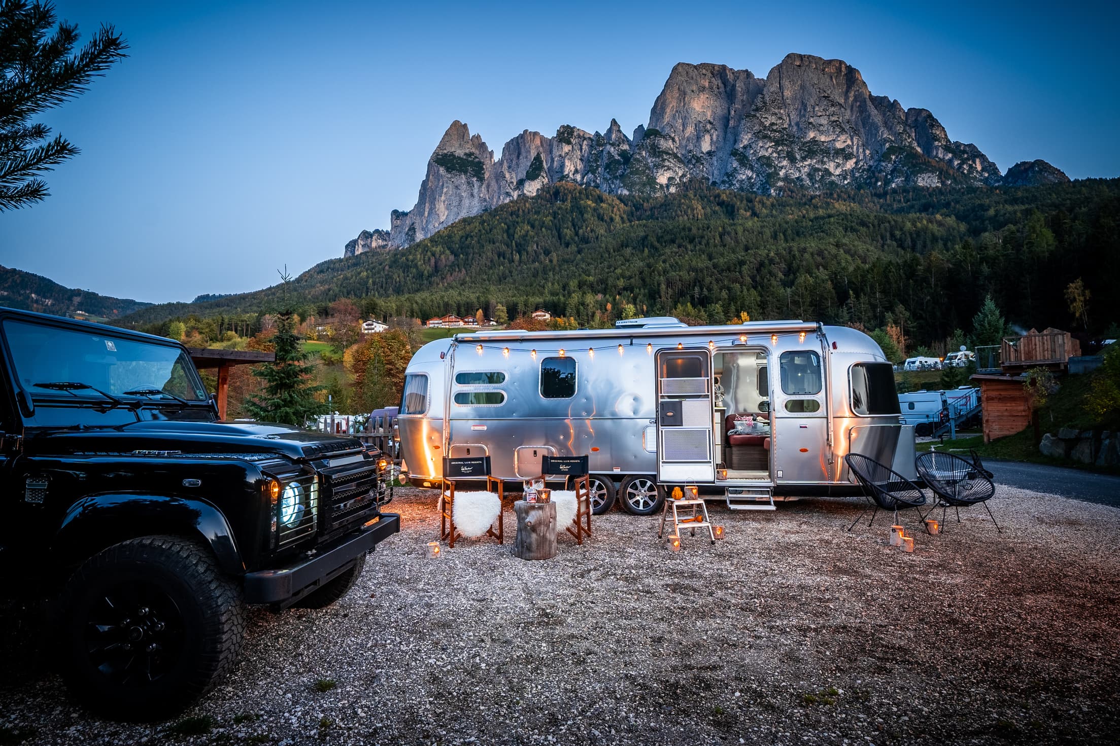 A scenery from Camping Seiser Alm