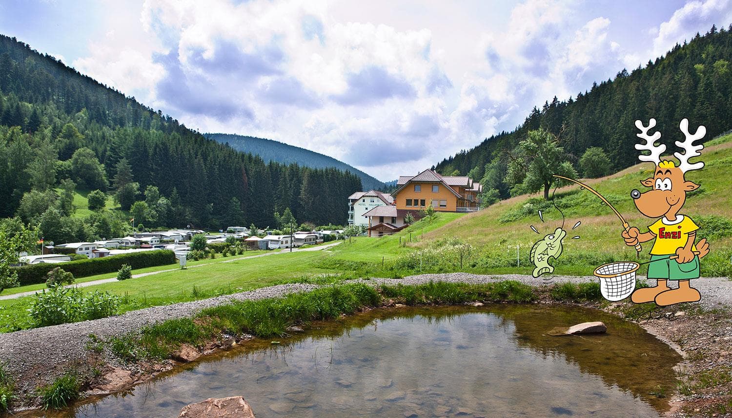 A scenery from Camping Kleinenzhof