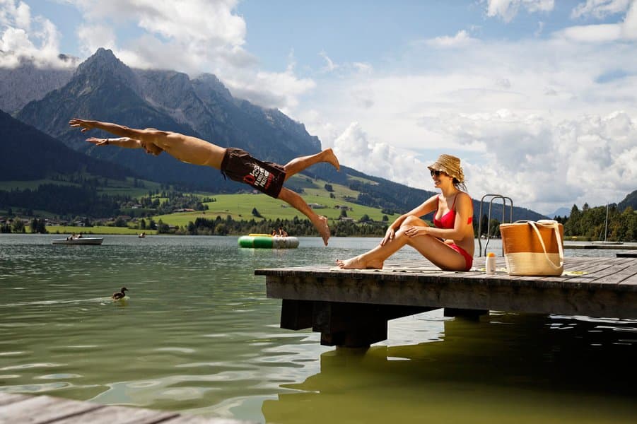A scenery from Camping Seespitz