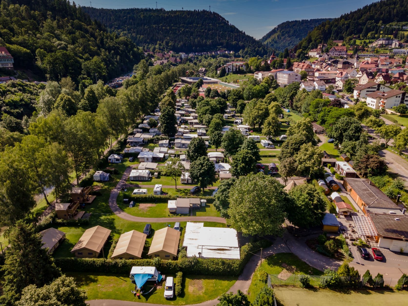 A scenery from Campingpark Bad Liebenzell