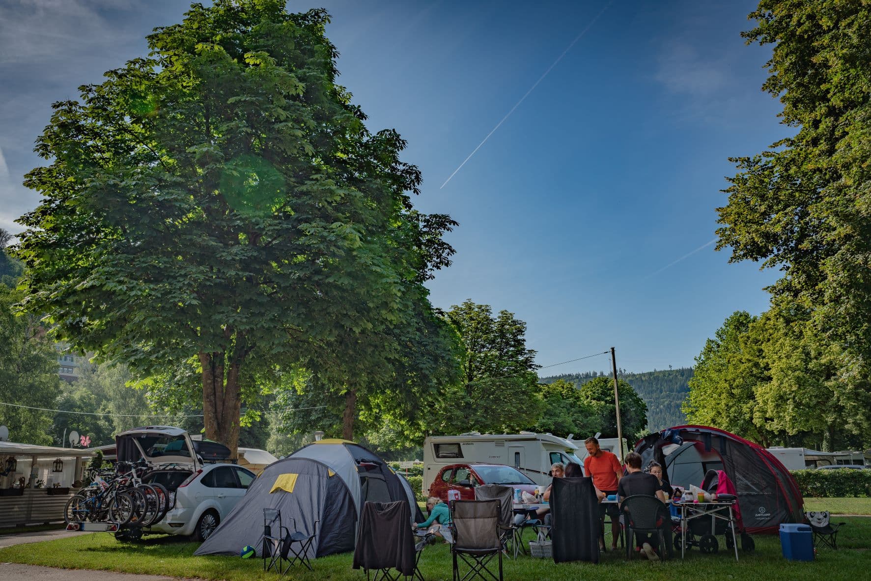 A scenery from Campingpark Bad Liebenzell