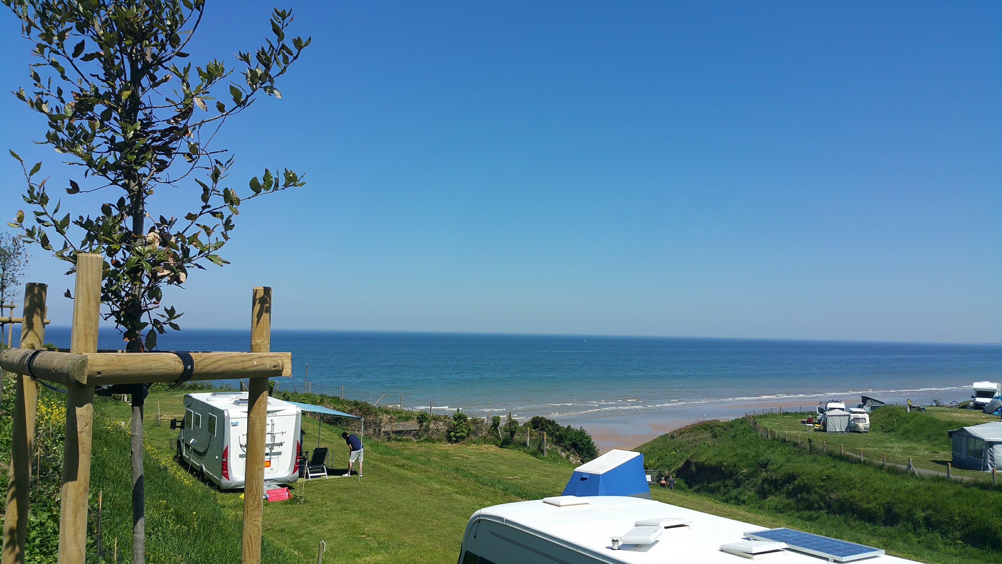 A scenery from Flower Camping Omaha Beach
