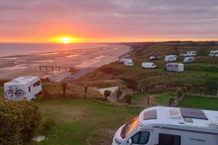 A scenery from Flower Camping Omaha Beach