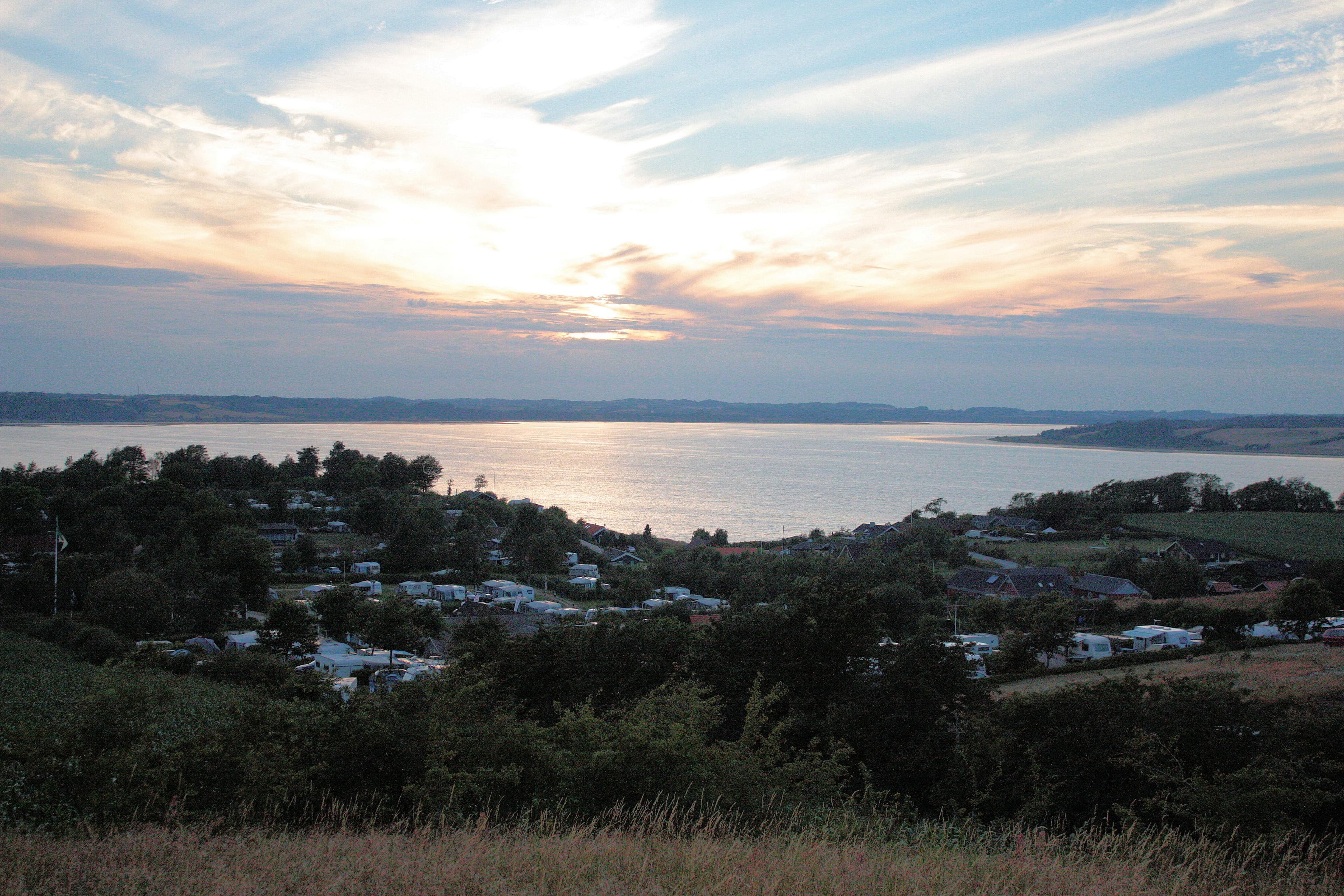 A scenery from Hjarbæk Fjord Camping