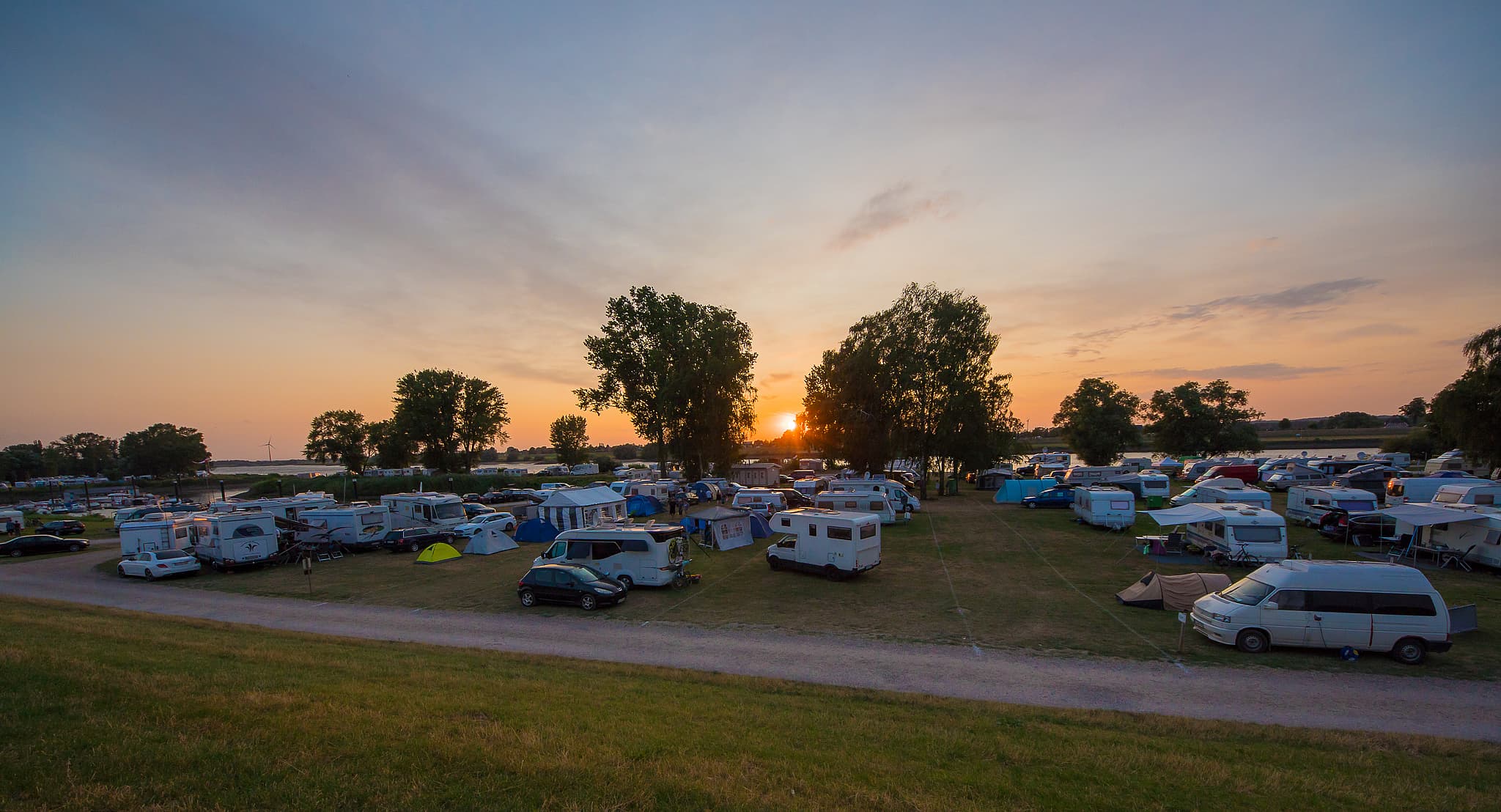 A scenery from Stover Strand Camping