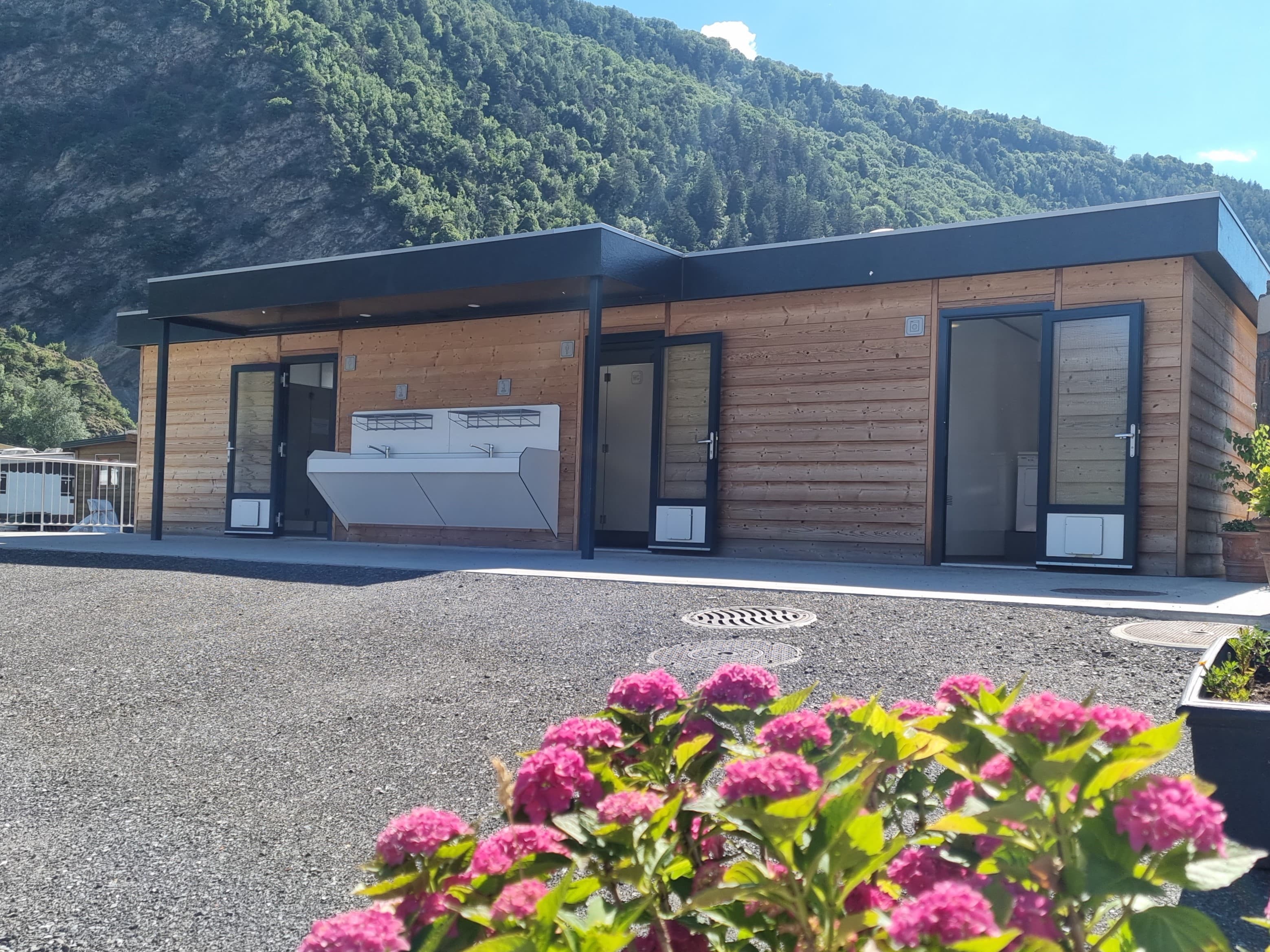 A scenery from Camping Simplonblick