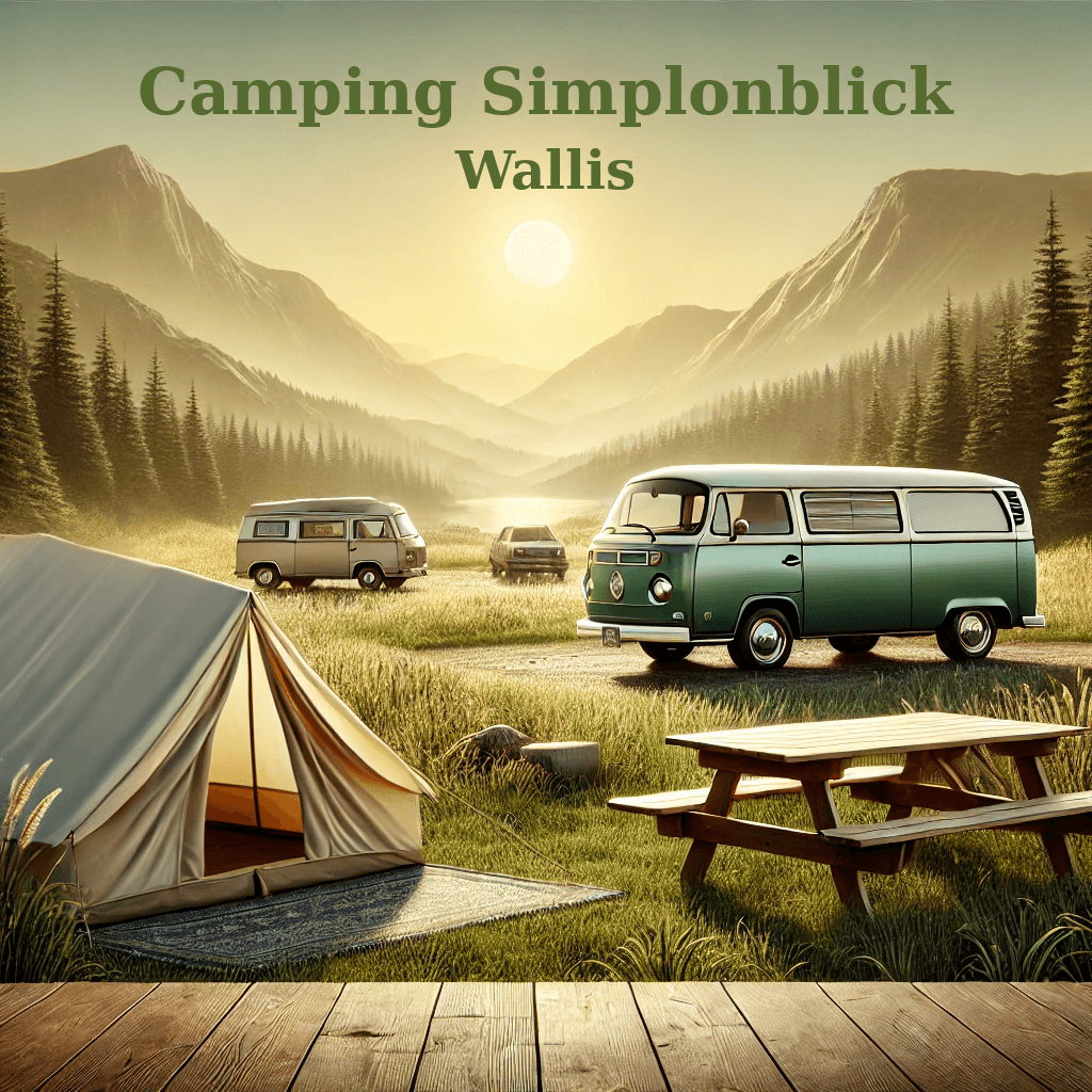 A scenery from Camping Simplonblick